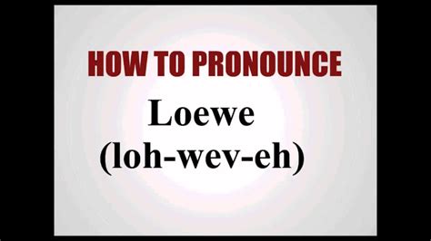 Loewe (fashion brand) - LOEWE (Spanish pronunciation: [loˈeβe]) is a Spanish luxury fashion house based in Madrid and owned by the LVMH Group. Loews Cineplex Entertainment - Loews Theatres, also known as Loews Incorporated (originally Loew's), founded on June 23, 1904 by Marcus Loew, was the oldest theater chain operating in North America ... 